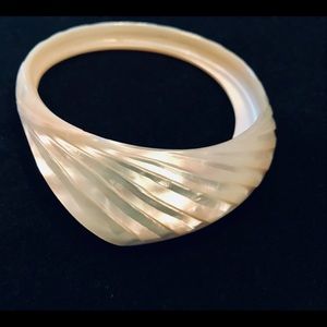 Abalone Shell Bracelet, Carved.